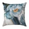 (Várias Estampas Disponíveis)Almofada Veludo 48x48cm Estampada Camélia Azul