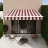 Toldo Retrátil Manual 3x2m Vermelho Naterial