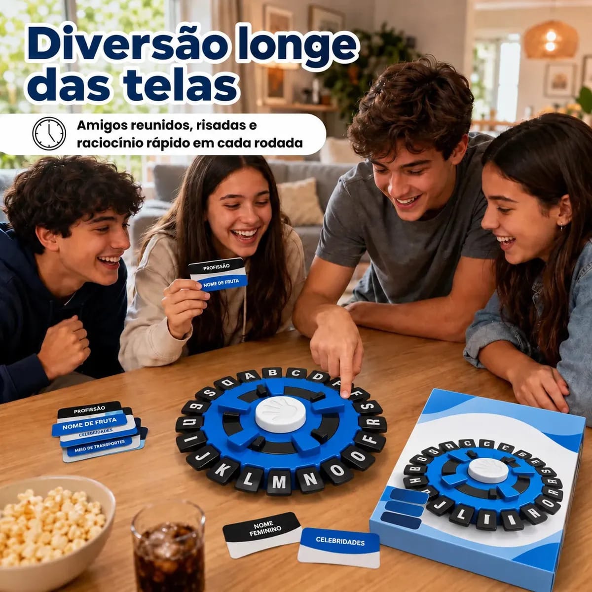 Jogo Tapple Português Relé Letras Brinquedo Educativo Pedagógico Familiar - Imagem 3