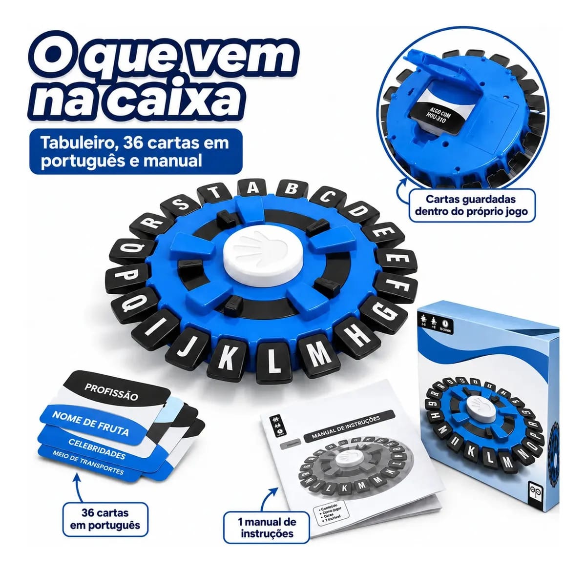 Jogo Tapple Português Relé Letras Brinquedo Educativo Pedagógico Familiar - Imagem 4