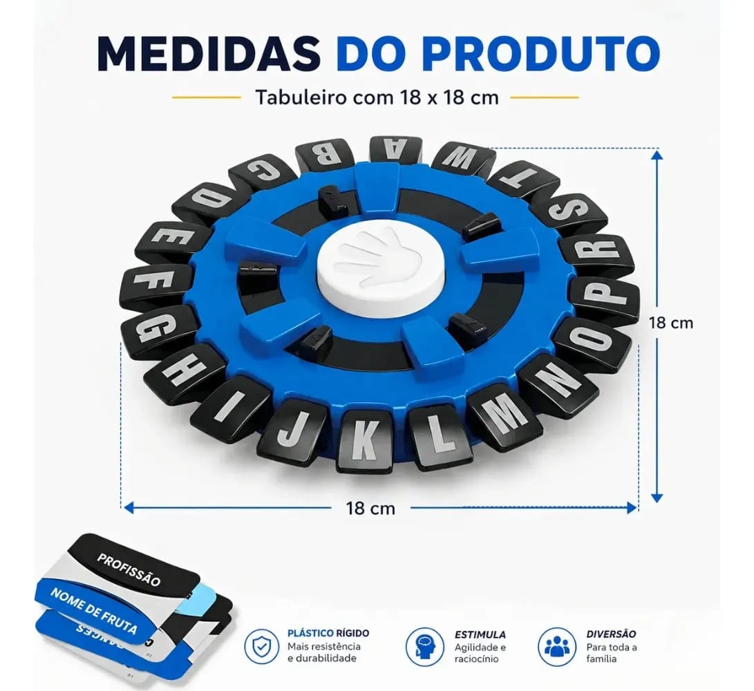 Jogo Tapple Português Relé Letras Brinquedo Educativo Pedagógico Familiar - Imagem 5