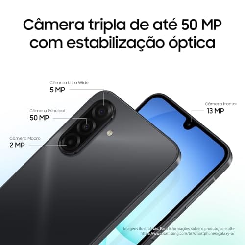 Celular Samsung Galaxy A17, 128GB, 4GB, 50MP Tela 6.7", IP54 - Azul - Imagem 5