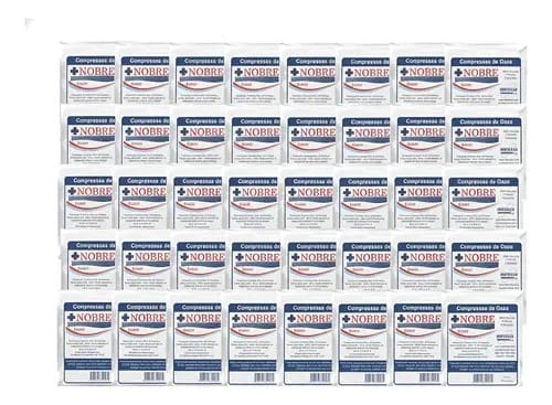 500 Compressa De Gaze Estéril 13 Fios Nobre (50 Pacotes C/10)