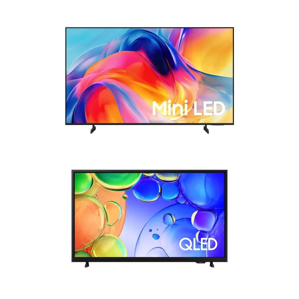 Samsung Smart TV 85" MiniLED 4K M75H + Samsung Smart TV 43" QLED Full HD Q5F.
